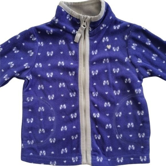 Baby Girl Purple Fleece Jacket - Picture 4 of 4
